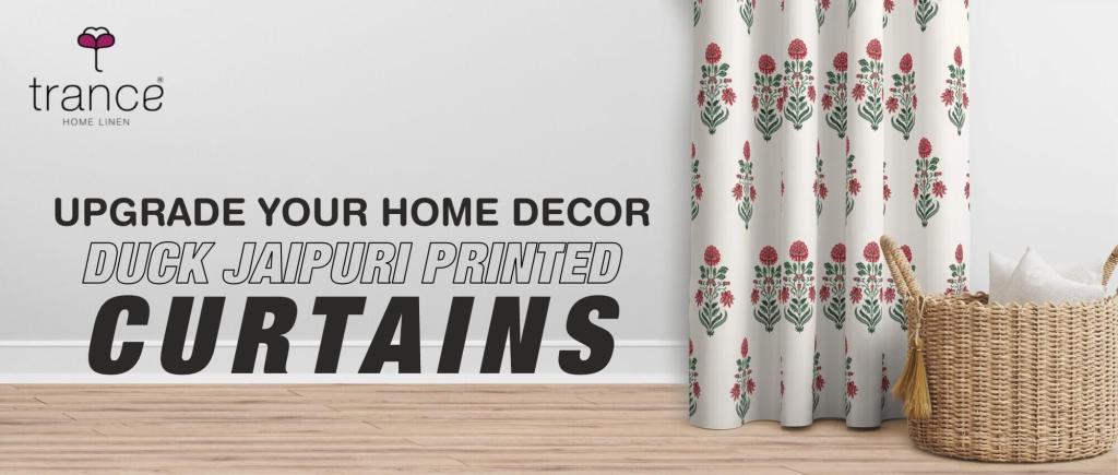 How to upgrade your home decor with duck jaipuri printed curtains