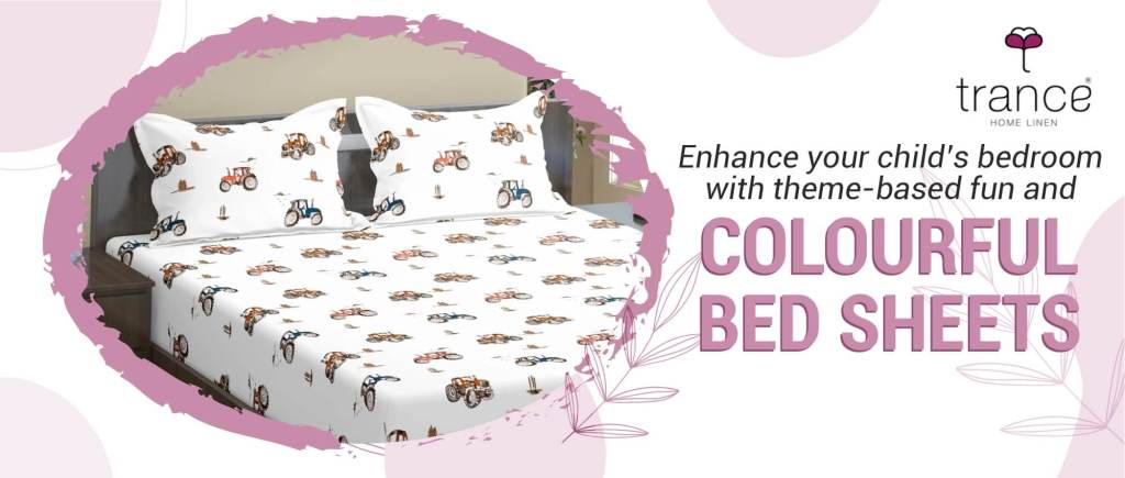 Know how to change your childs bedroom theme with colourful bedsheets