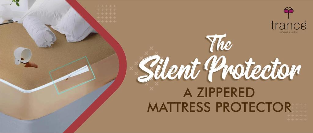 Get the zippered mattress protector which is a silent protector